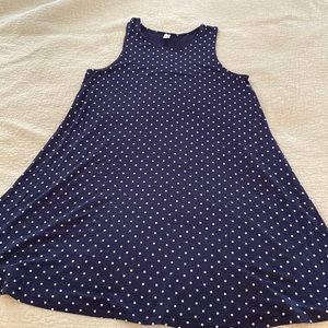 Nwot Old navy midnight blue polka dot dress